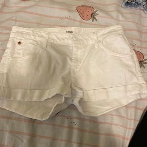 White short shorts by brand Hudson